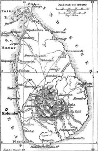 Old map of Kandyan Kingdom